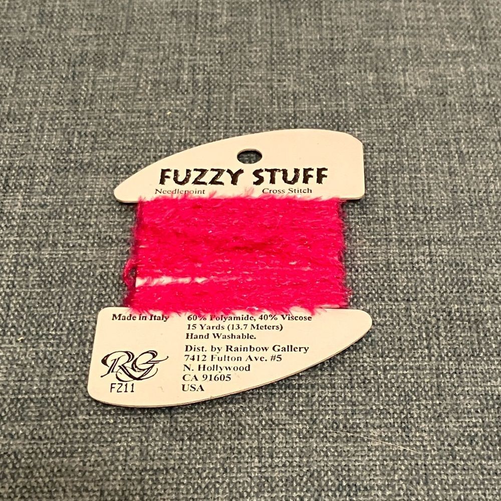 Red Fuzzy Stuff Needlepoint Thread Yarn